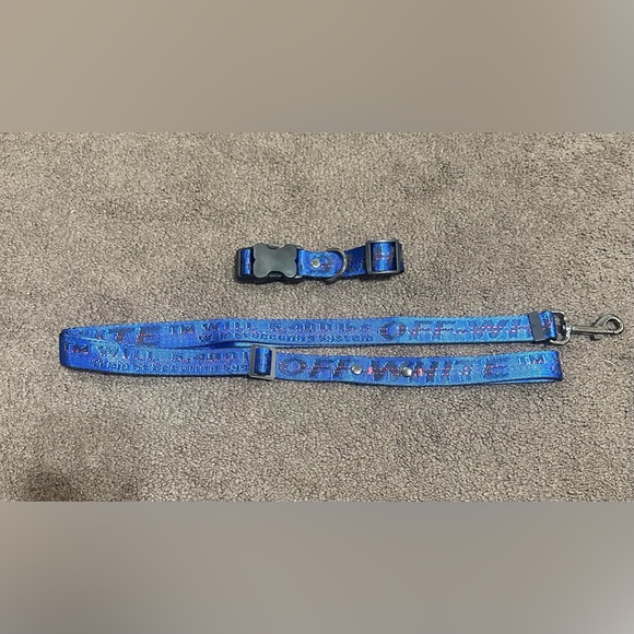 Off white collar and leash - Picture 3 of 5